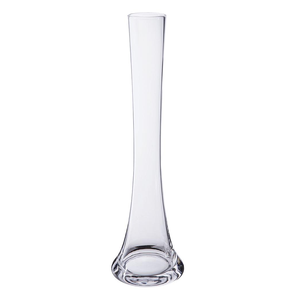 SOLIFLOR_VERRE TRANSPARENT_ H32cm_DIAM 8,5cm_TRUMPET 38019 