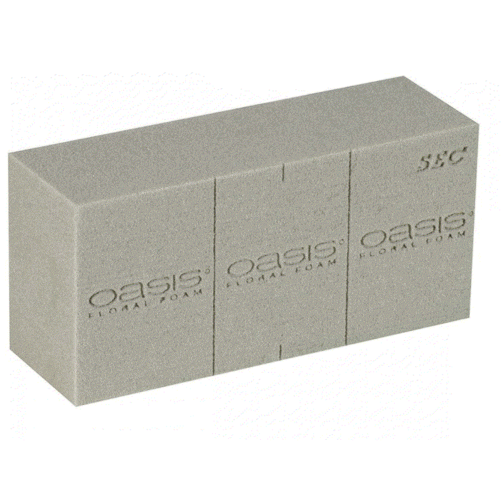 MOUSSE FLORALE POUR FLEURS ARTIFICIELLES_OASIS SEC_20 BRIQUES_20-02302