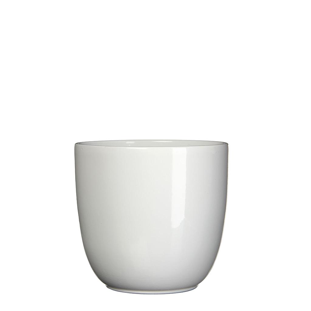 POT ROND TUSCA _BLANC_H18,5cm - Diam 19,5cm_144687 