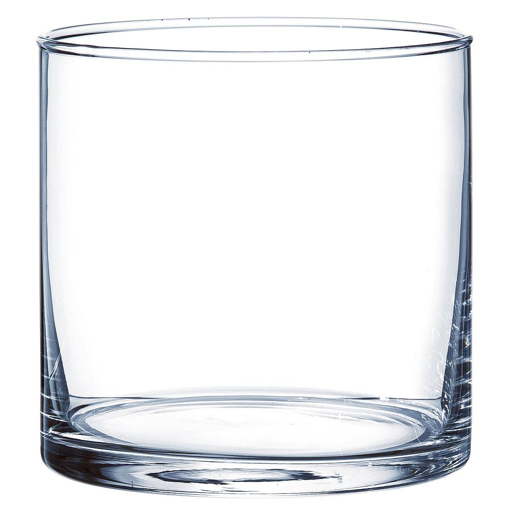 VASE CYLINDRIQUE_VERRE TRANSPARENT H10_Diam10cm_34005 