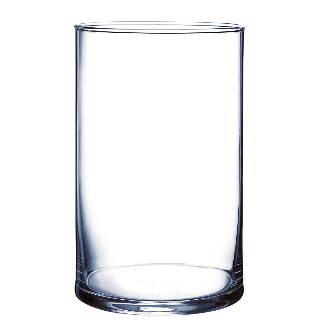 VASE CYLINDRIQUE_VERRE TRANSPARENT_H 20x Diam12cm_1769