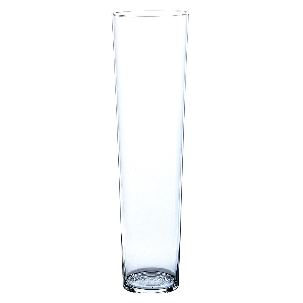 VASE CONIQUE_VERRE TRANSPARENT_H 70cm_DIAM 19cm_1501