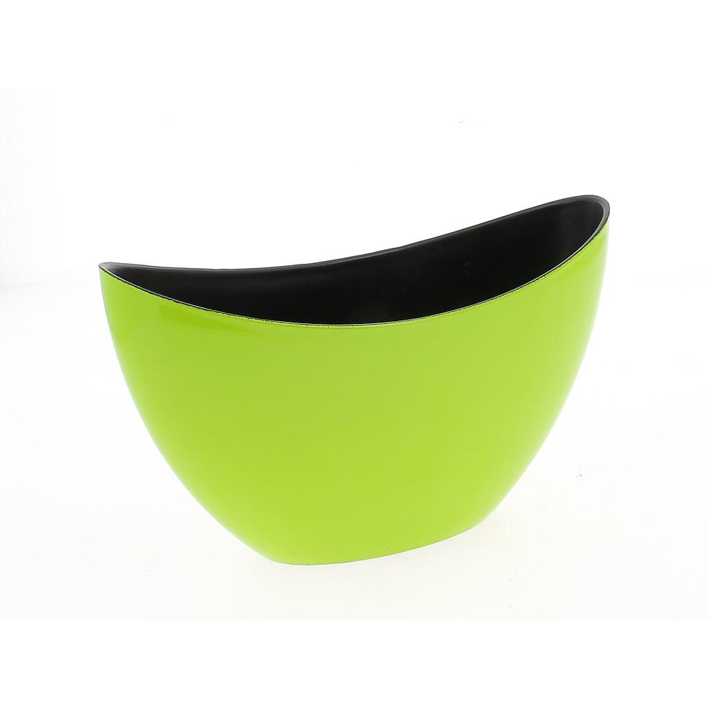 BARQUE PLASTIQUE VERT 24x10 H 14CM 