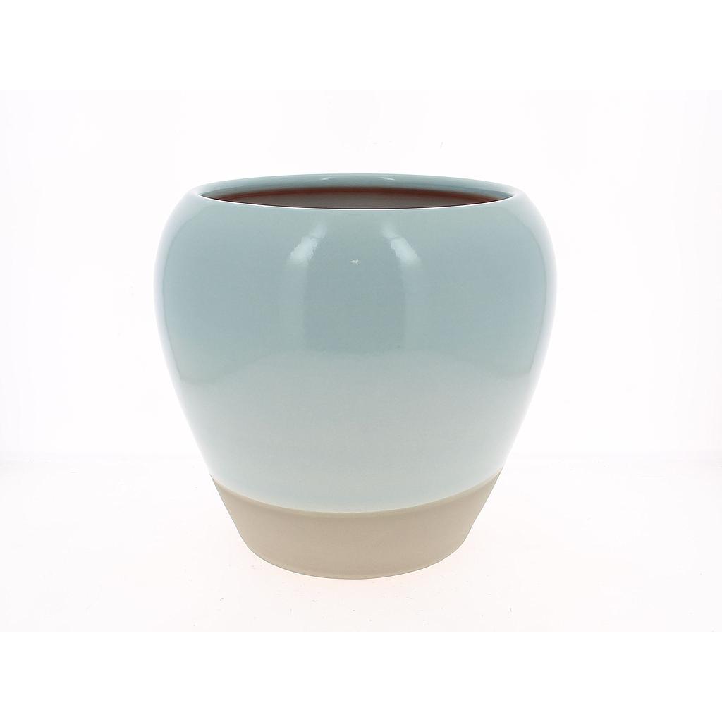 POT BOULE ORCHID_ELVIRA_TURQUOISE_DIAM 30_H 12CM_18NO1005-TU