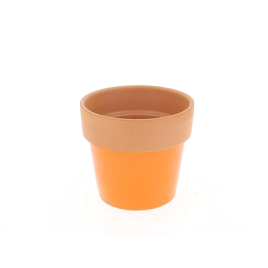 CACHE POT PM_ORANGE_D12,5CM H11,5CM_18JC1019-O