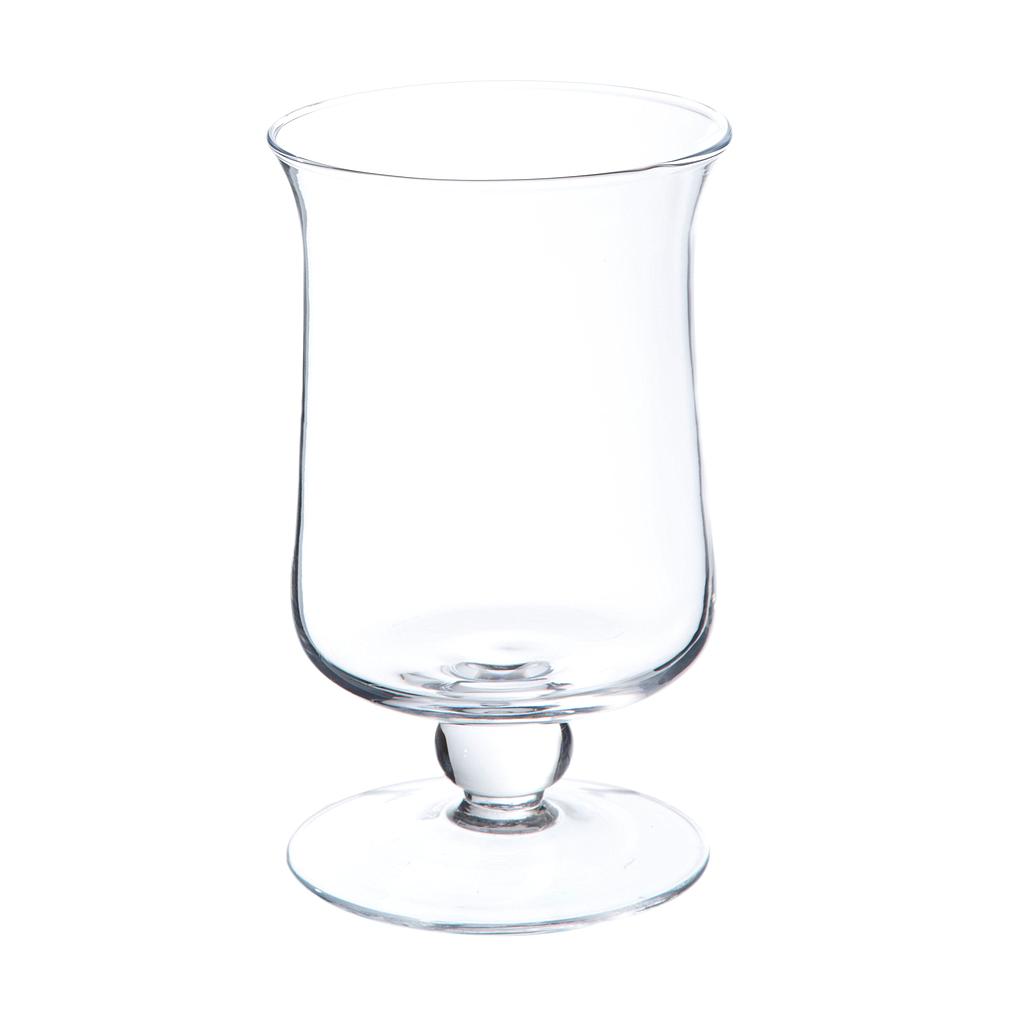 PHOTOPHORE SUR PIED VERRE TRANSPARENT HURRICANE MODENA H20 DIAM 12,5 CM_1813