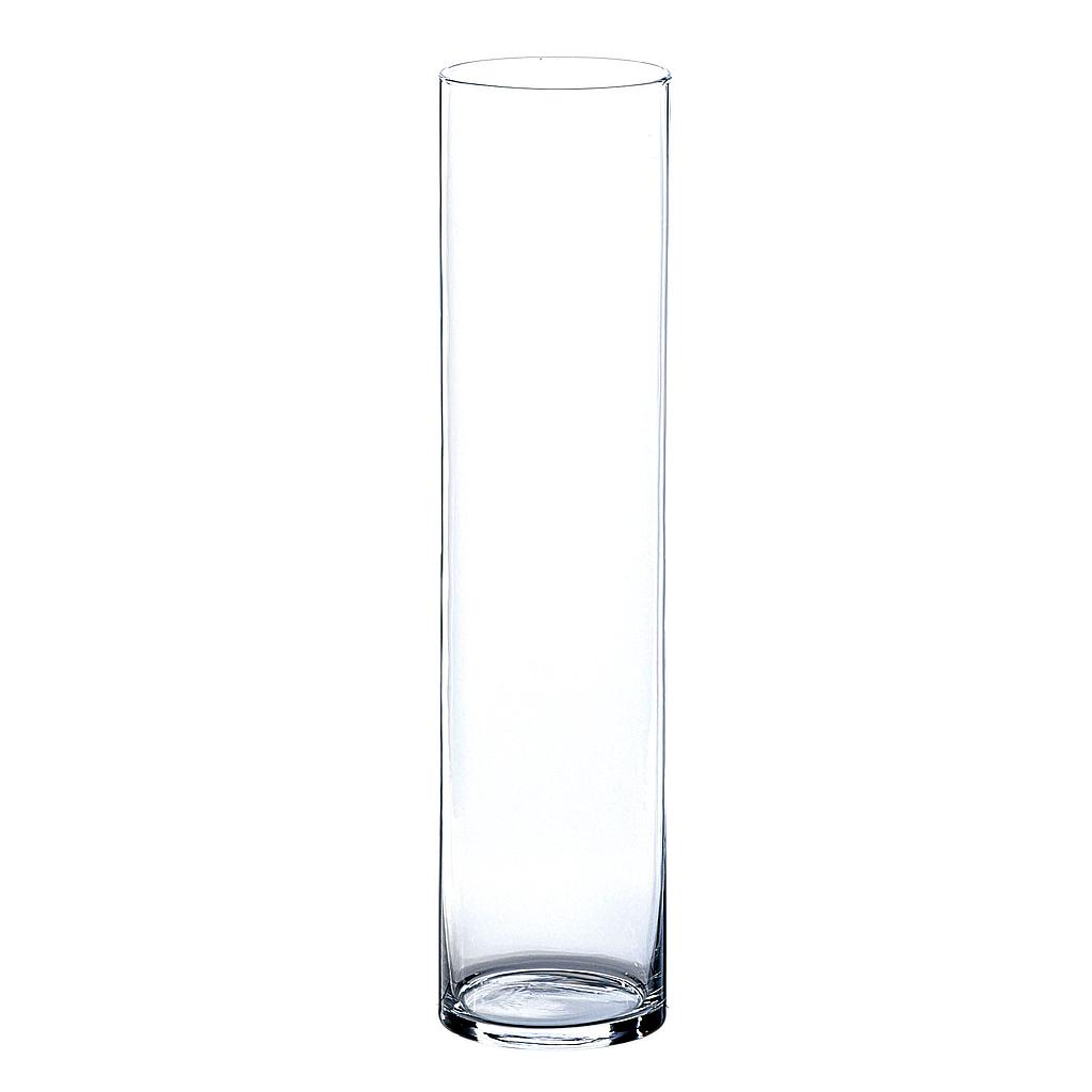 VASE CYLINDRIQUE TUBE VERRE H50 DIAM12CM_1506