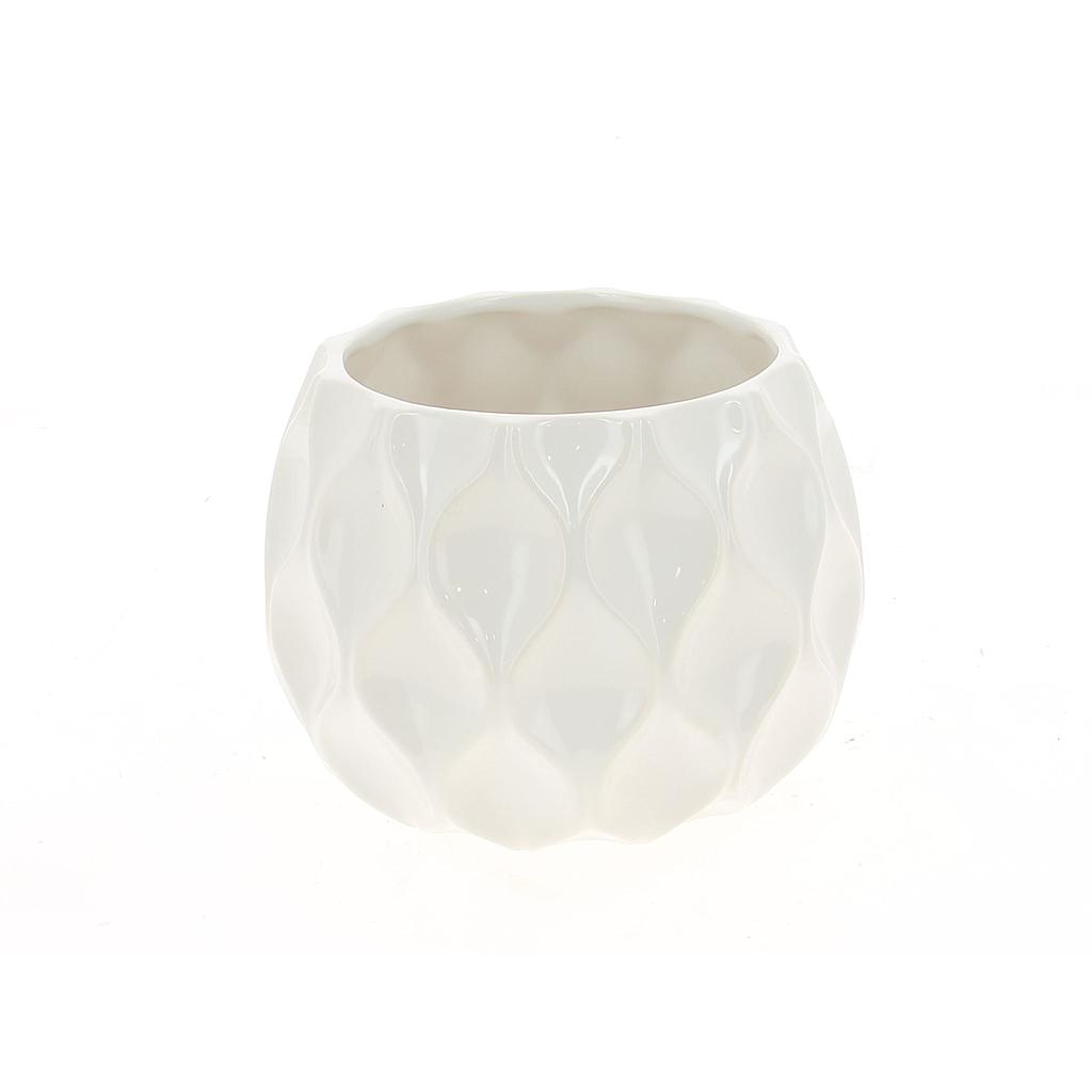 CACHE POT RETRO BLANC PM_18DL1007-B  