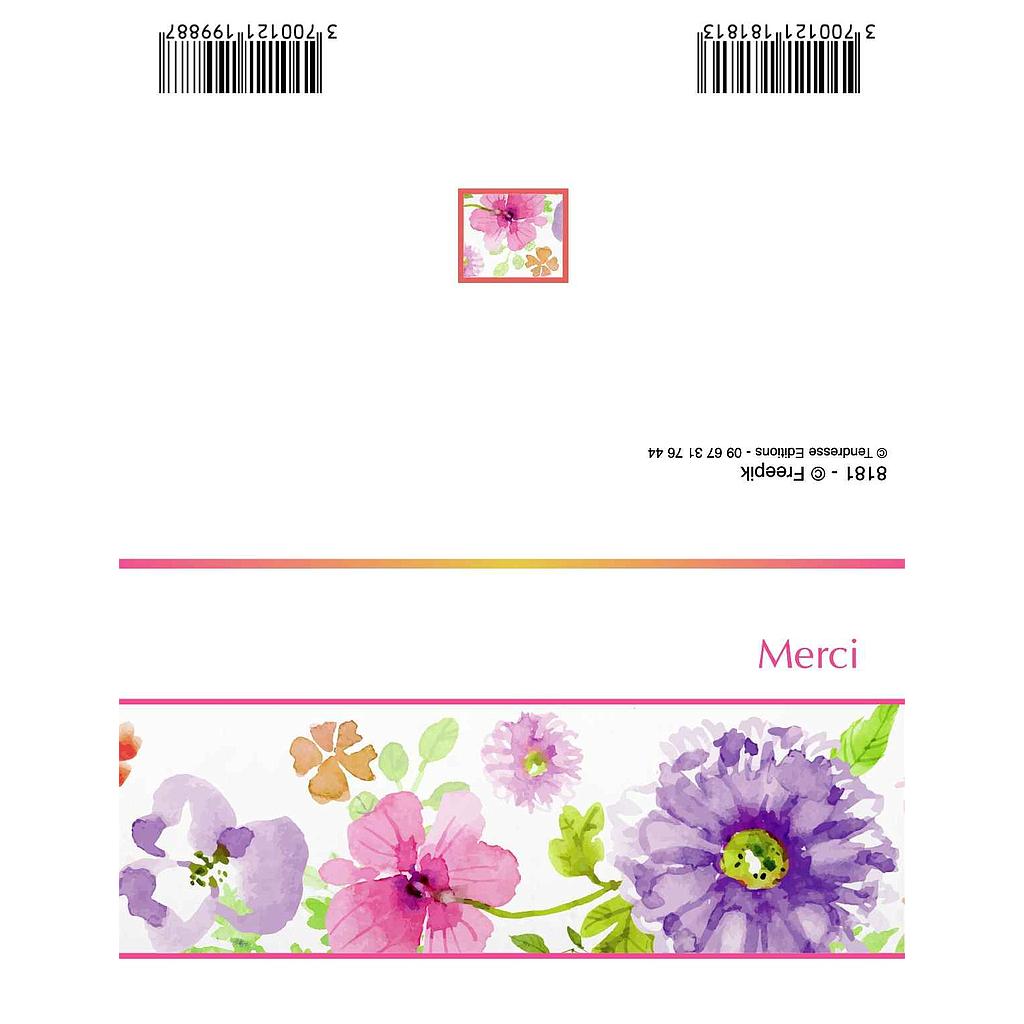 CARTE DOUBLE PLIEE x10pcs_MERCI_8181