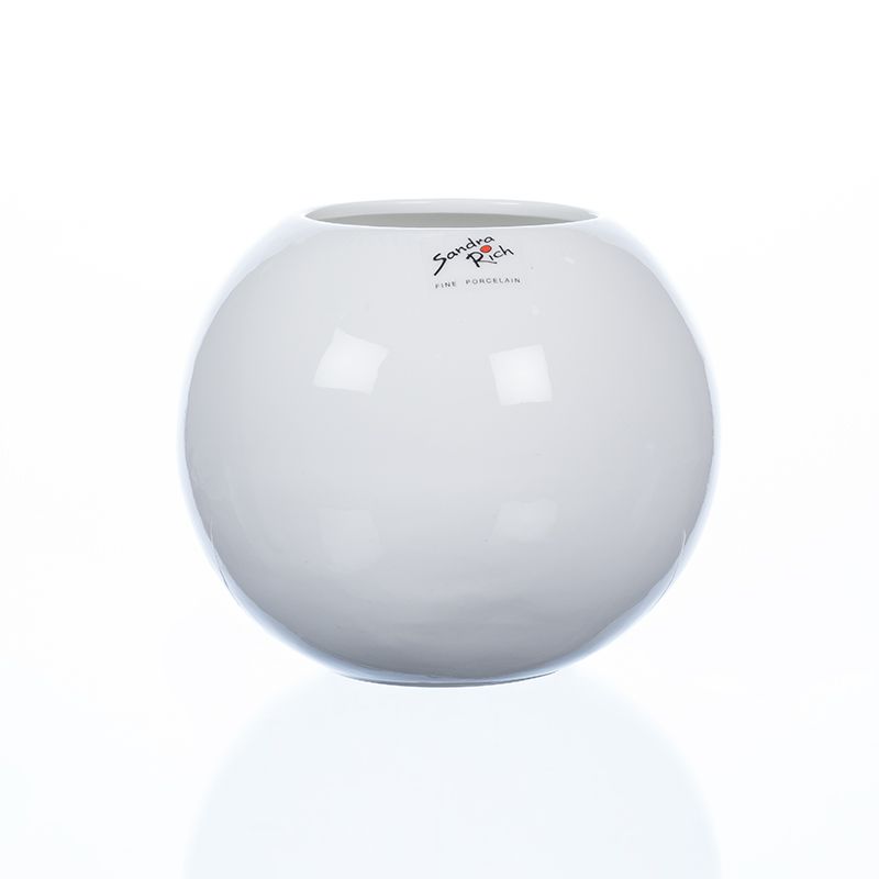 GLOBE PORCELAINE_BLANC_H 13cm DIAM 15cm_30-15-40