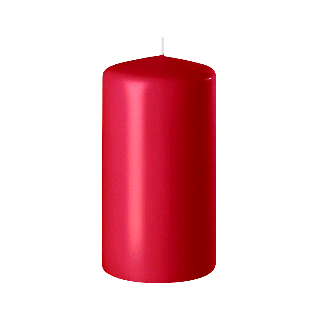 BOUGIE CYLINDRIQUE 120/60 x12_ROUGE CARMIN_SAFE CANDLE_8-T12060-12 