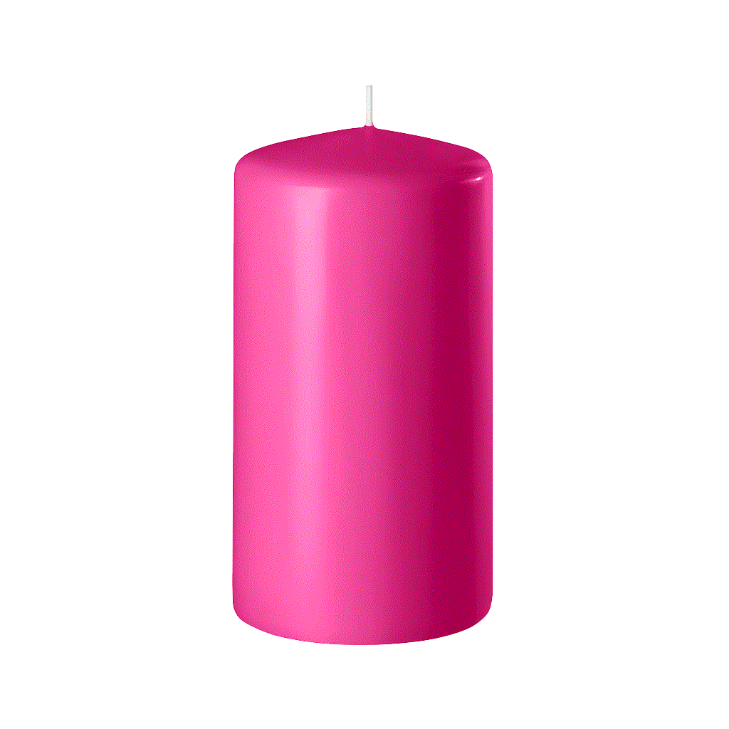 BOUGIE CYLINDRIQUE 120/60 x12_ROSE FUCHSIA_SAFE CANDLE_8-T12060-12