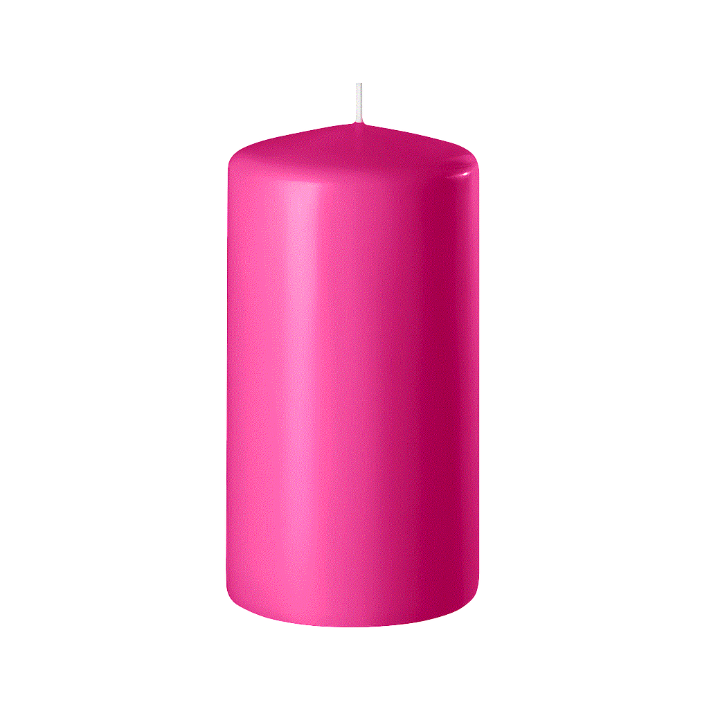 BOUGIE CYLINDRIQUE_60/40 x24pcs_FUCHSIA_SAFE CANDLE_8-T6040-24