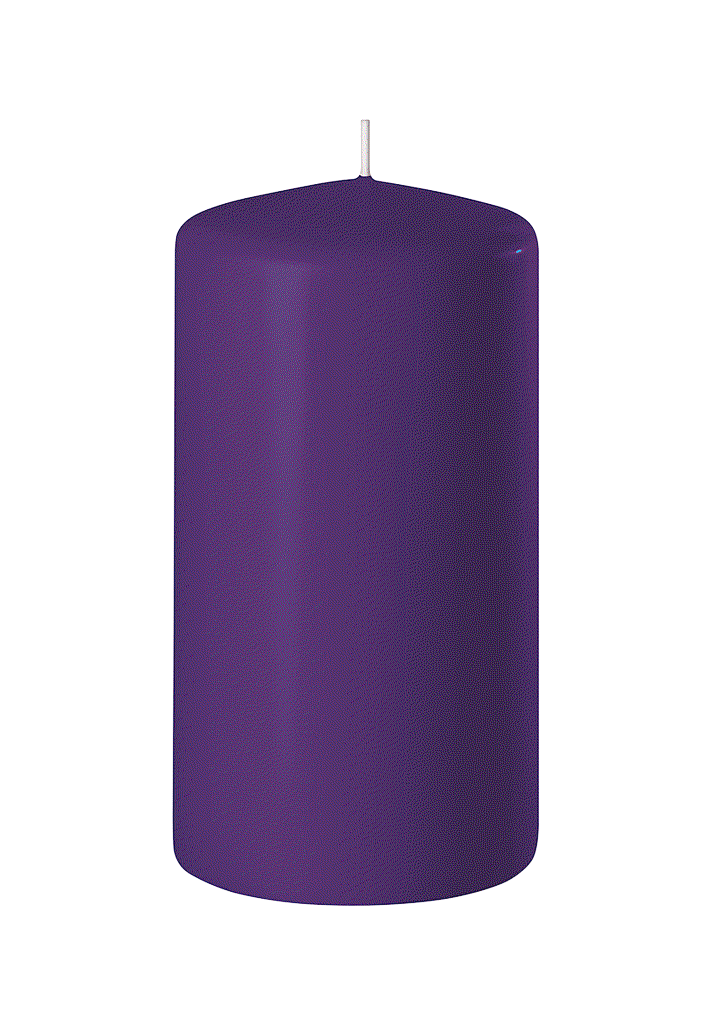 BOUGIE CYLINDRIQUE_60/40 x24pcs_VIOLET_SAFE CANDLE_8-T6040-24