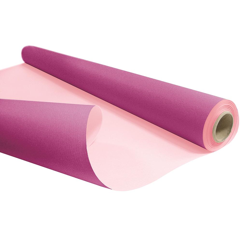 ROULEAU PAPIER KRAFT DUO_RECTO/VERSO_MÉTALLIC FUCHSIA/ROSE 0,79x40M_77R0250  