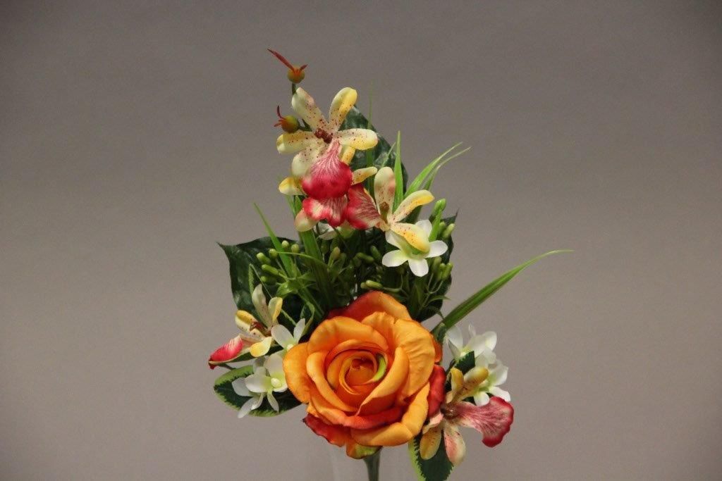 BOUQUET ROSE ORCHIDEE x6_ORANGE_118847_O