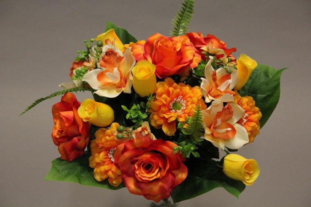 BOUQUET ROSE ZINNIAx 24_ORANGE_1418818_O