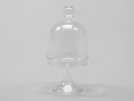 CLOCHE SUR PIED_TRANSPARENT_H 16cm Diam 8cm_252332