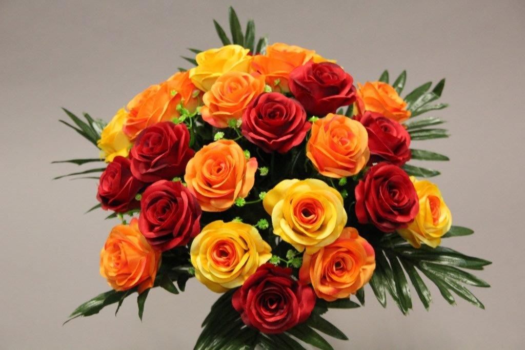 BOUQUET ROSE x 24_ORANGE_1418810_O