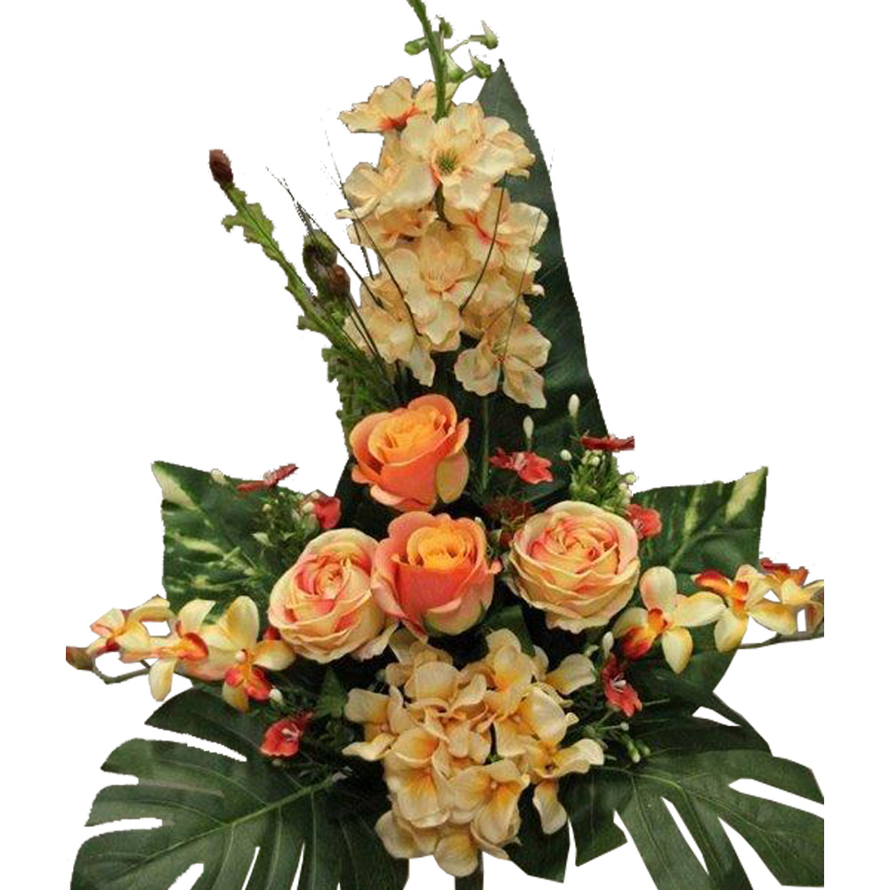 BOUQUET ROSE ORCHIDEE x13_SAUMON_117063_S