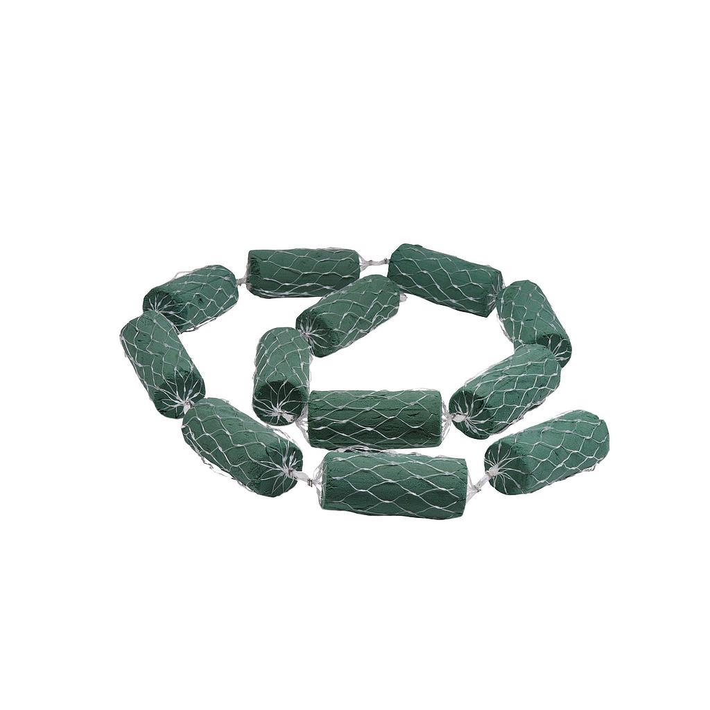 GUIRLANDE MOUSSE MOUILLABLE_10m_60 CYLINDRES_Diam 13cm_OASIS _11-07420