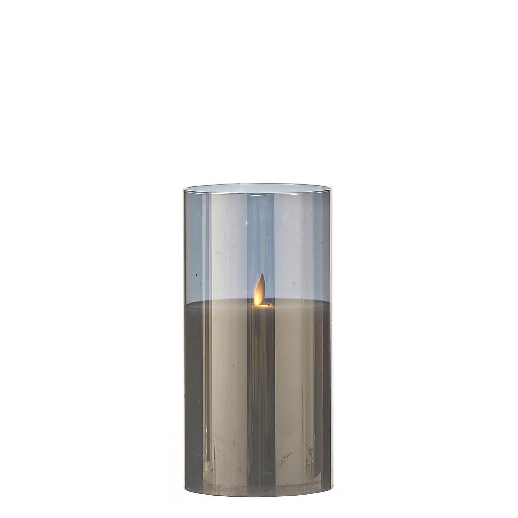 BOUGIE LED_FONCTIONNE SUR BATTERIE_BLANC CHAUD_GRIS_1051775