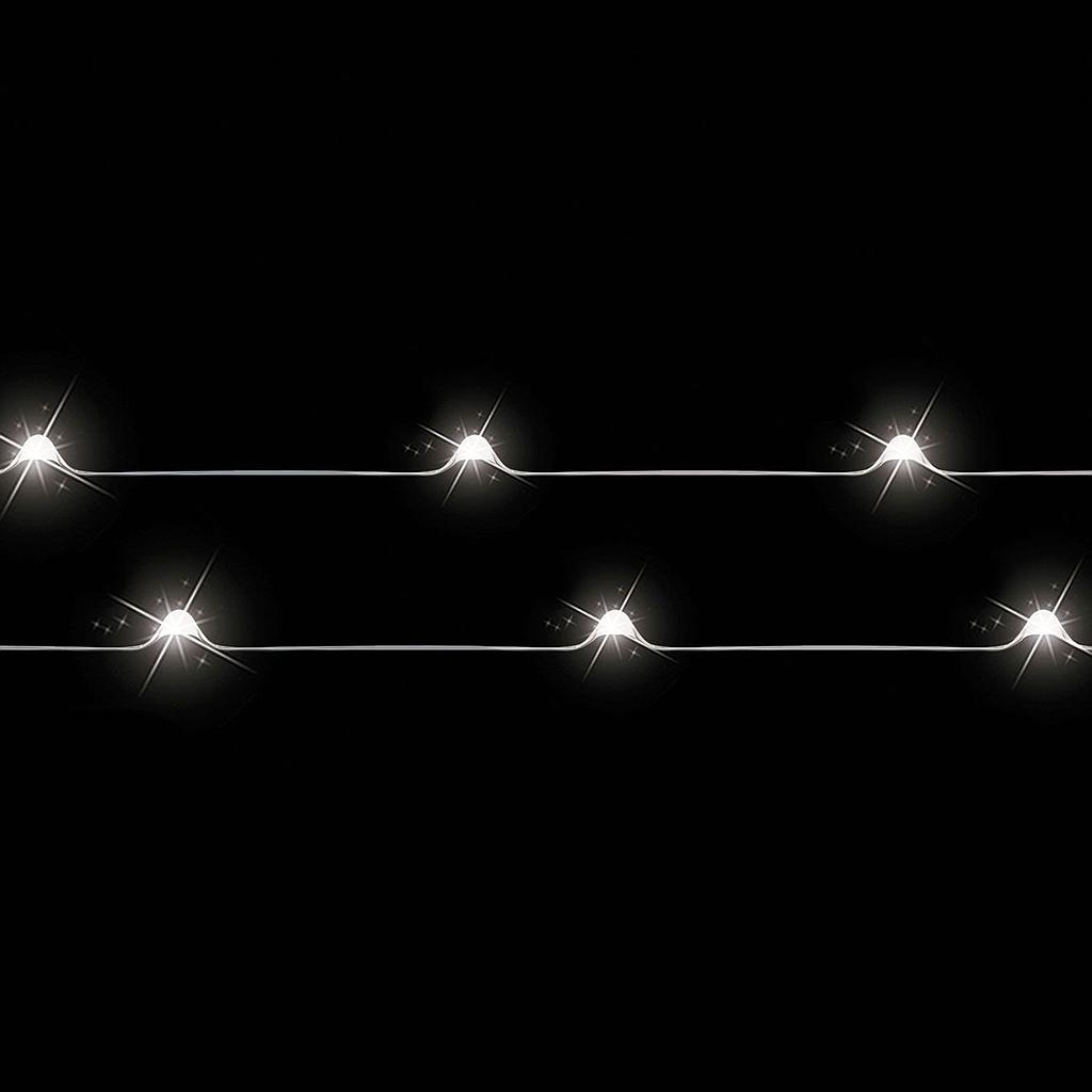 CORDON ARGENT 20 LEDS _BLANC CHAUD _372527