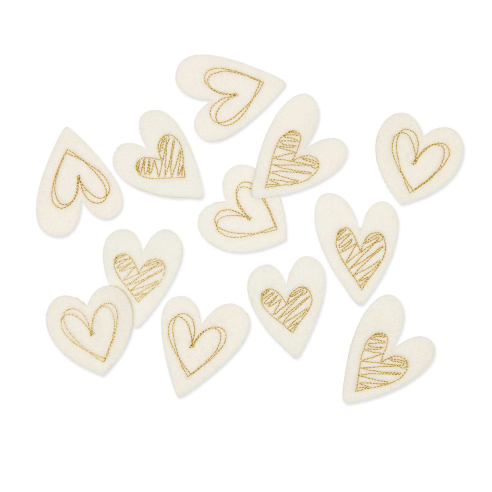 COEUR EN FEUTRINE_SACHET DE 12pcs_BLANC_73607-000-70