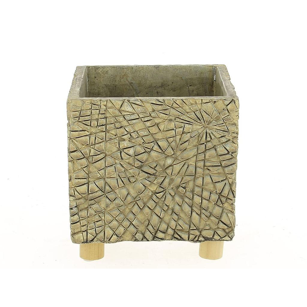 POT CARRE SUR PIED BOIS_14x14x14,5cm_18CCP2024