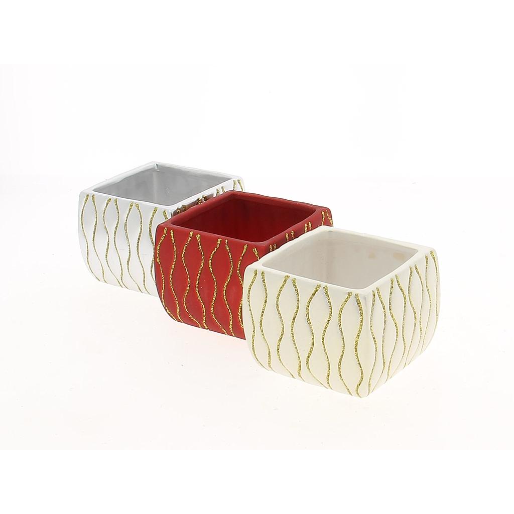 PETIT POT CARRE_3 COULEURS_x12pcs_9x9cm_H7cm_18DL2089-A3