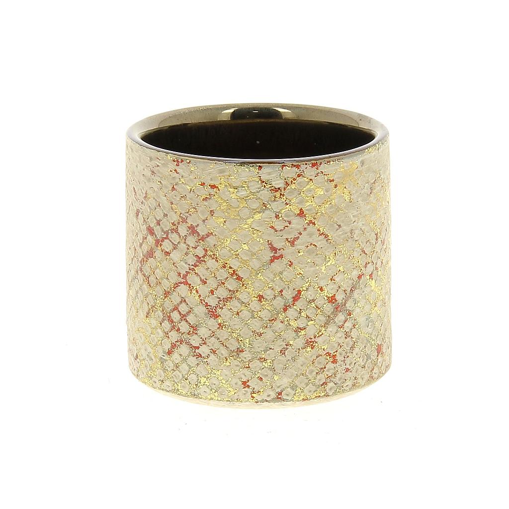 CACHE POT_ROUGE TENDANCE 2018_Diam 11_H 9,5cm_18CV2000