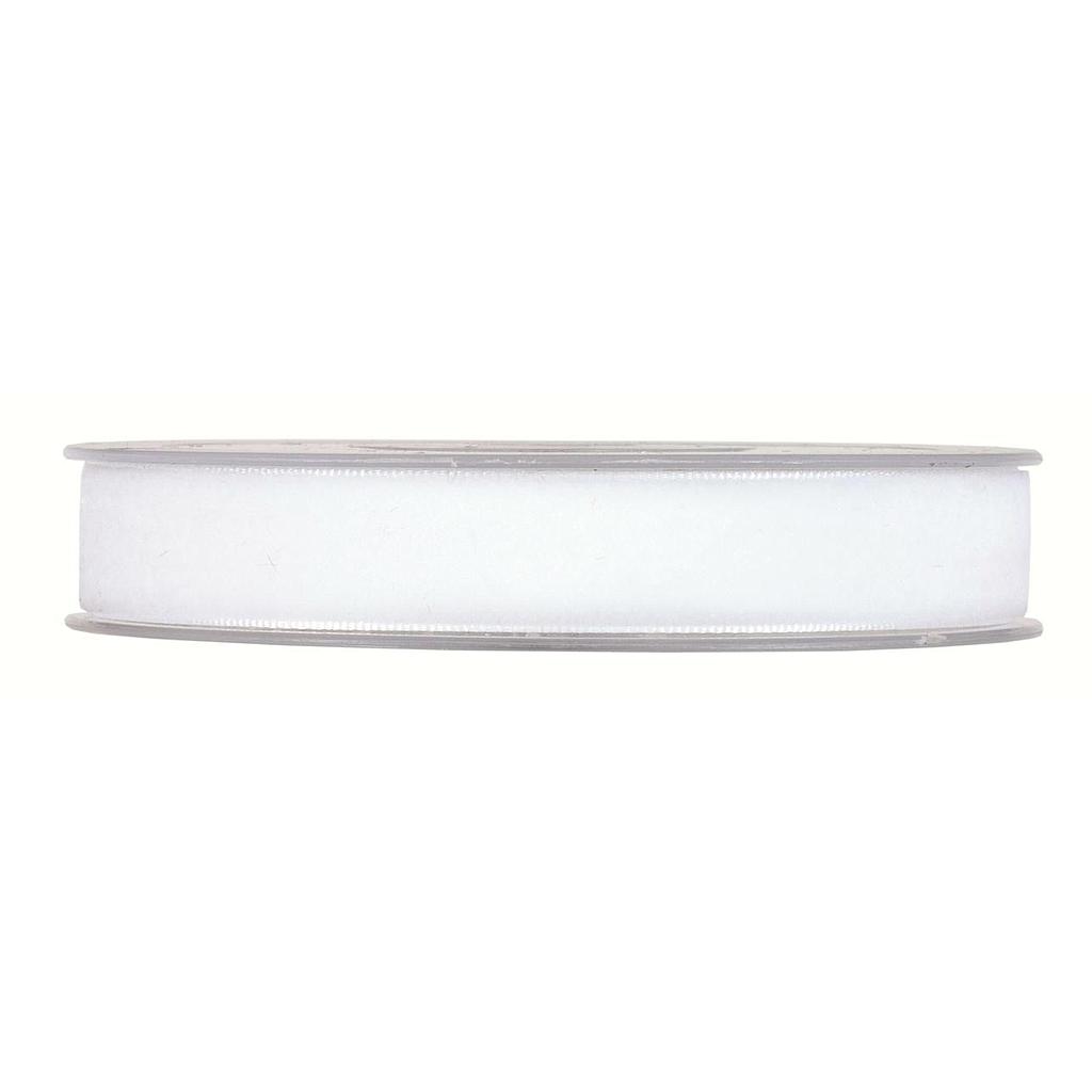 RUBAN VELOURS  BLANC 15mm x 9m_3411P 01