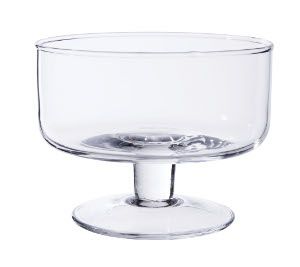 COUPE SUR PIED_VERRE TRANSPARENT_ H10.5cm D14cm_38015