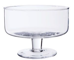 COUPE SUR PIED_VERRE TRANSPARENT_ H14cm_D19cm_38016