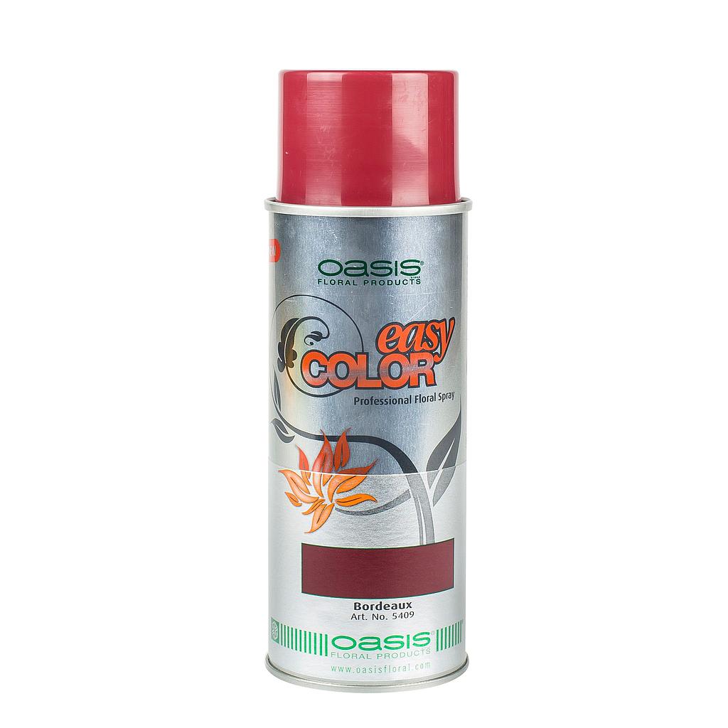 SPRAY COULEUR_BORDEAUX_BOMBE DE PEINTURE POUR FLEURS_ EASY COLOR_400ml_OASIS_30-05409