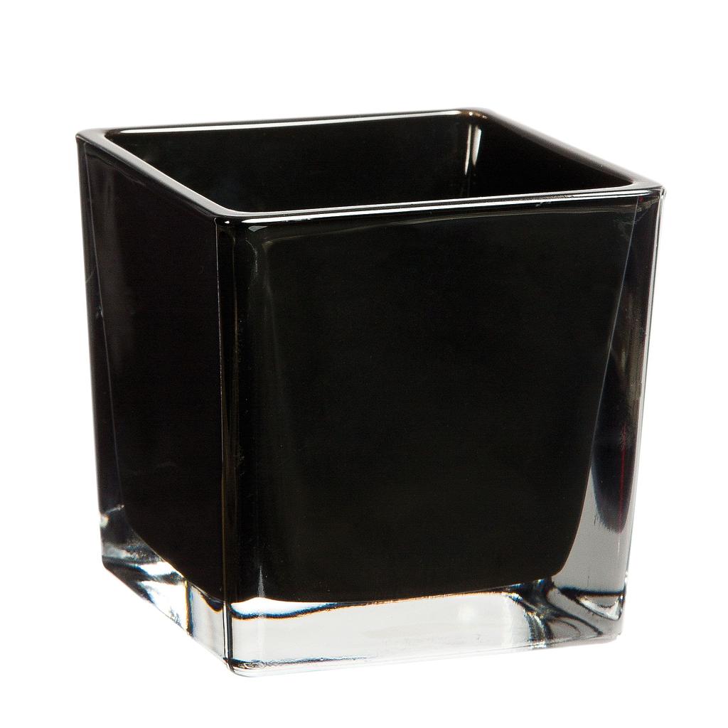 CUBE EN VERRE NOIR 8x8cm_1752NOI