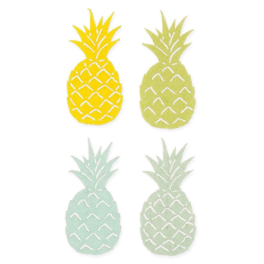 SACHET DE FEUTRINE ANANAS_JAUNE VERT_SACHET DE 32 pcs_63187-050-128