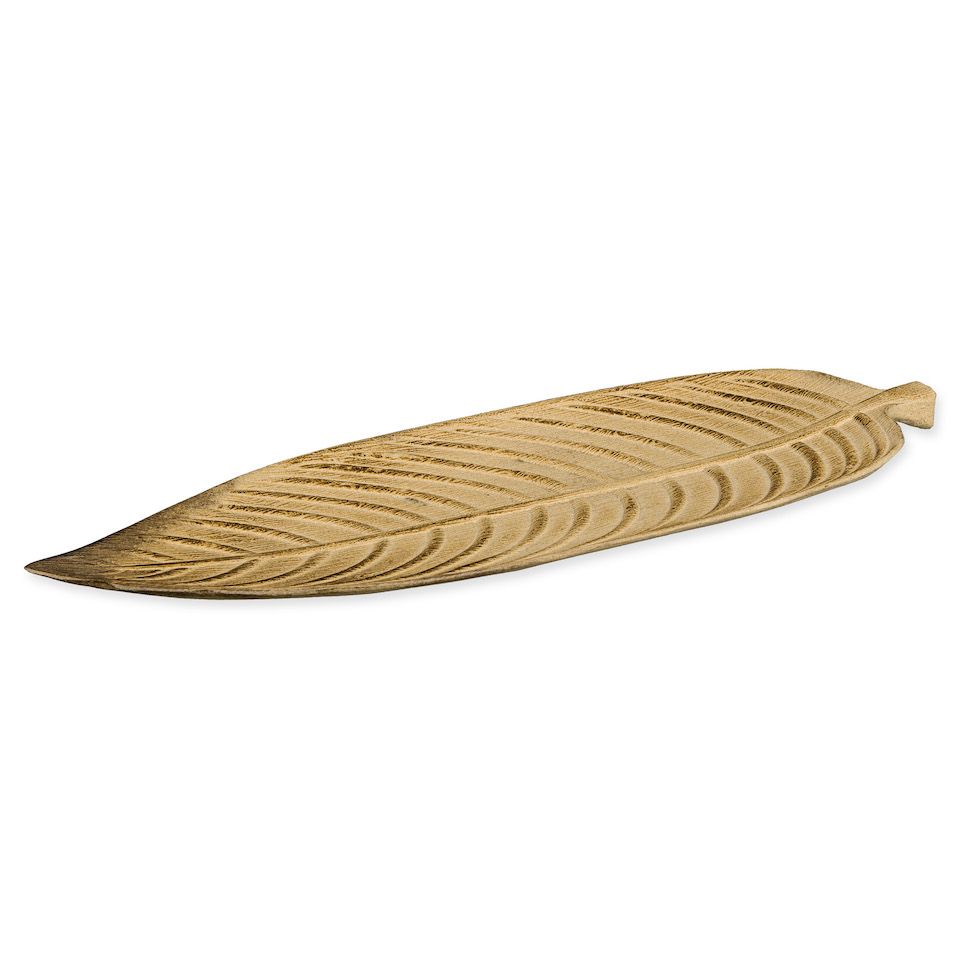 ASSIETTE DECO FEUILLE ALLONGEE EN BOIS_22836-455-79