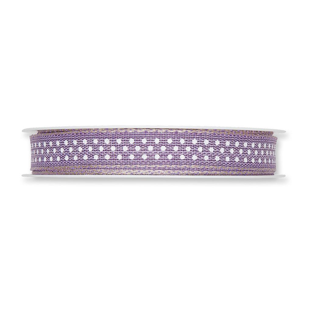 RUBAN PETIT POIS 15mm x 20m_VIOLET_656-015-523-20