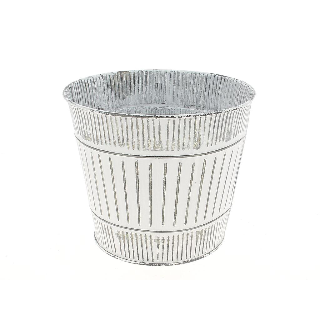 POT ZINC BLANCHI_20/15cmx H17cm_19NG1433