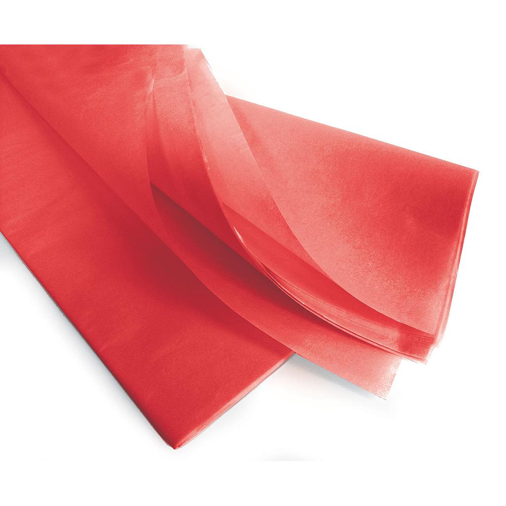 RAME PAPIER DE SOIE ROUGE _75x50cm_17gr/m2 _x240 FEUILLES_SMOOTH / SIRIUS_840006