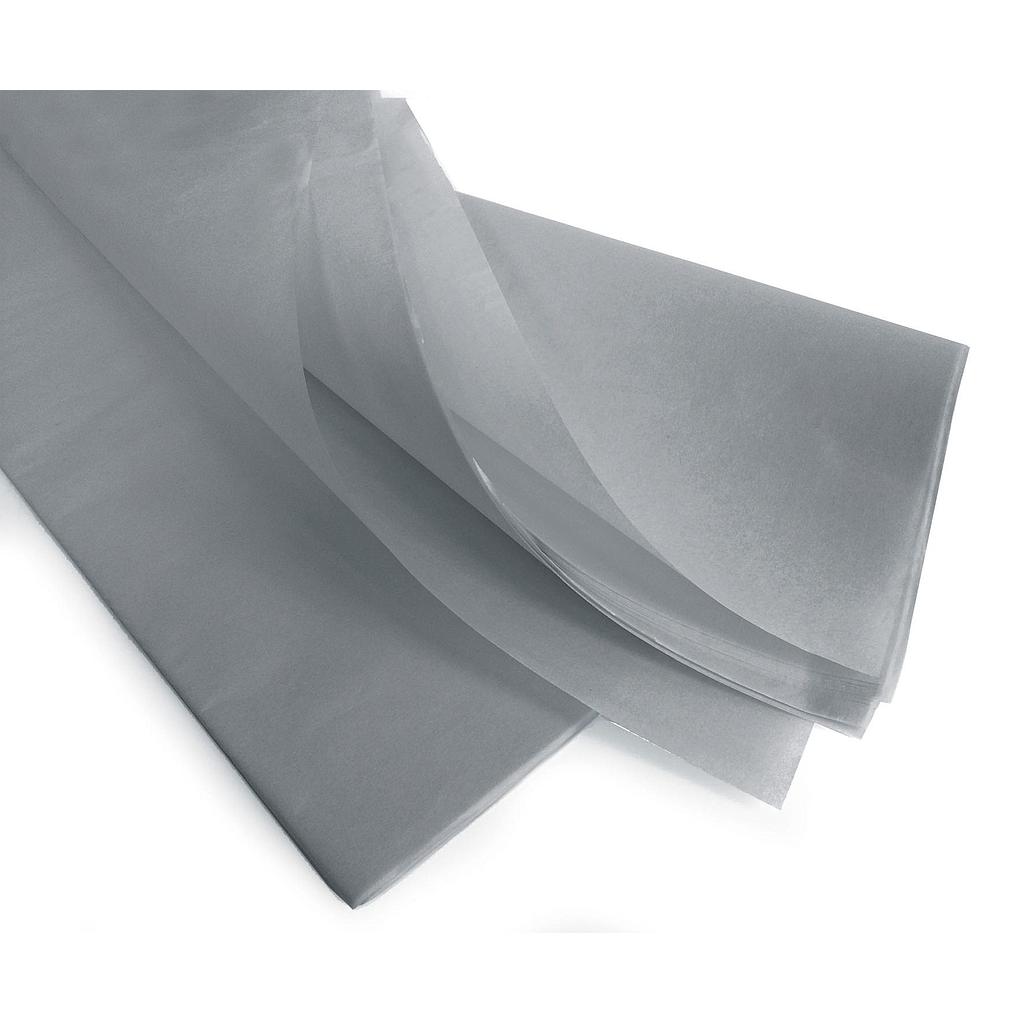 RAME PAPIER DE SOIE GRIS _75x50cm_17gr/m2 _x240 FEUILLES_SMOOTH / SIRIUS_840013