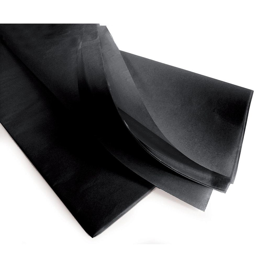 RAME PAPIER DE SOIE NOIR _75x50cm_17gr/m2 _x240 FEUILLES_SMOOTH / SIRIUS_840015