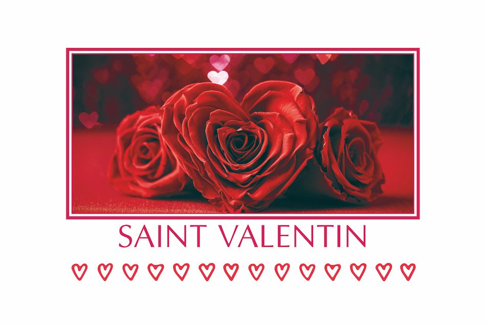 CARTE " ST VALENTIN" SACHETx15pièces_9661