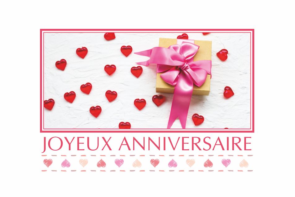 CARTE " JOYEUX ANNIVERSAIRE" SACHETx15pièces_9007